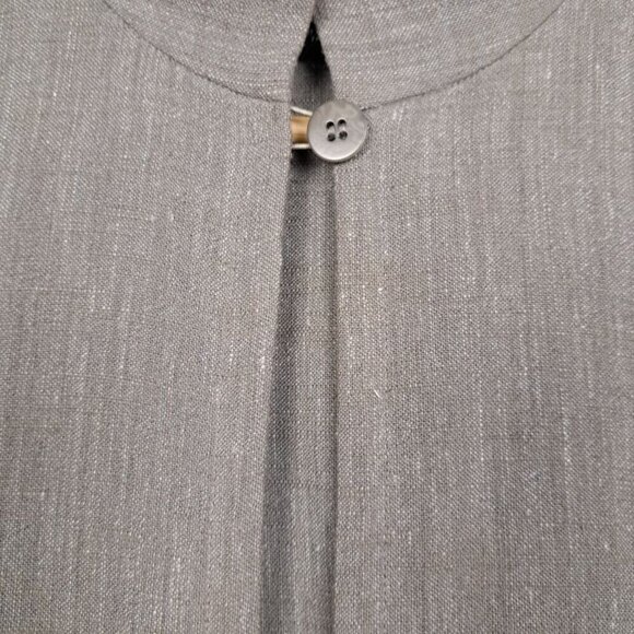Eileen Fisher Italian Cotton Linen Blend Single Button Jacket Size S - Picture 6 of 10